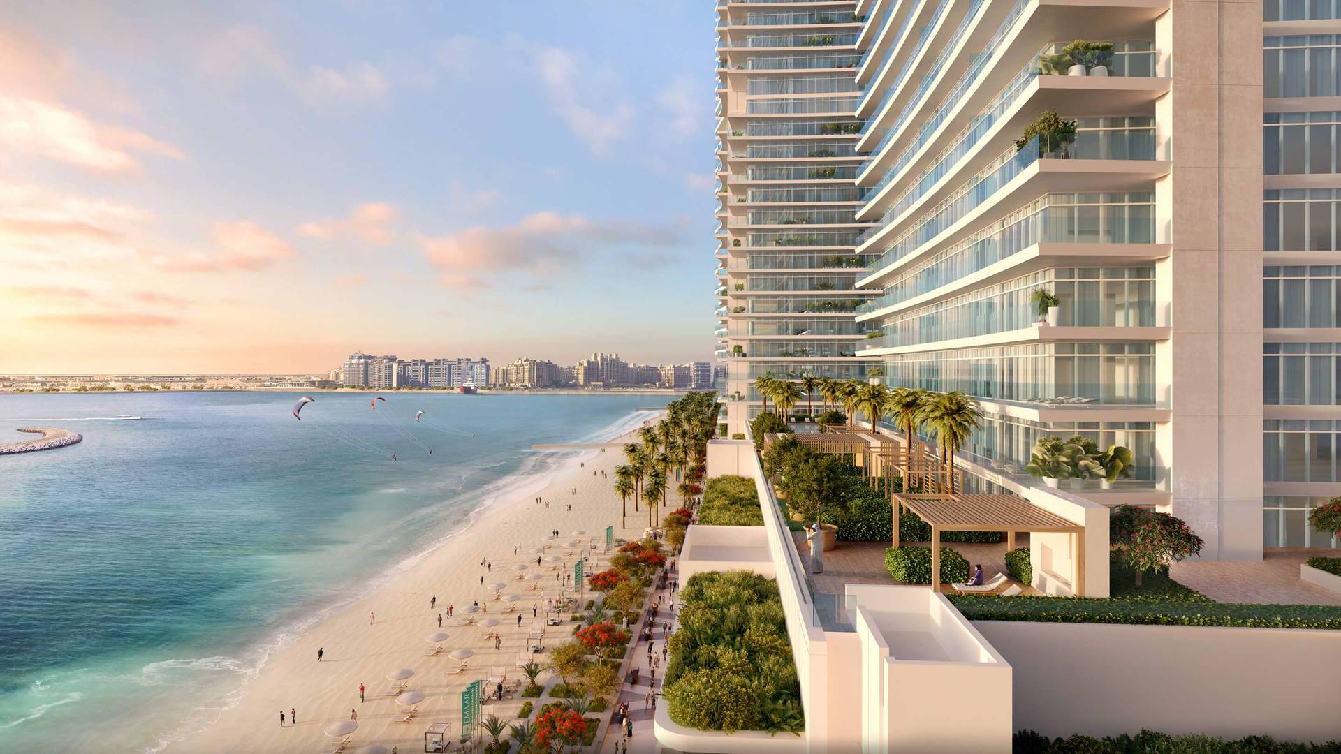 BEACH VISTA от Emaar Properties в Emaar beachfront, Dubai, ОАЭ