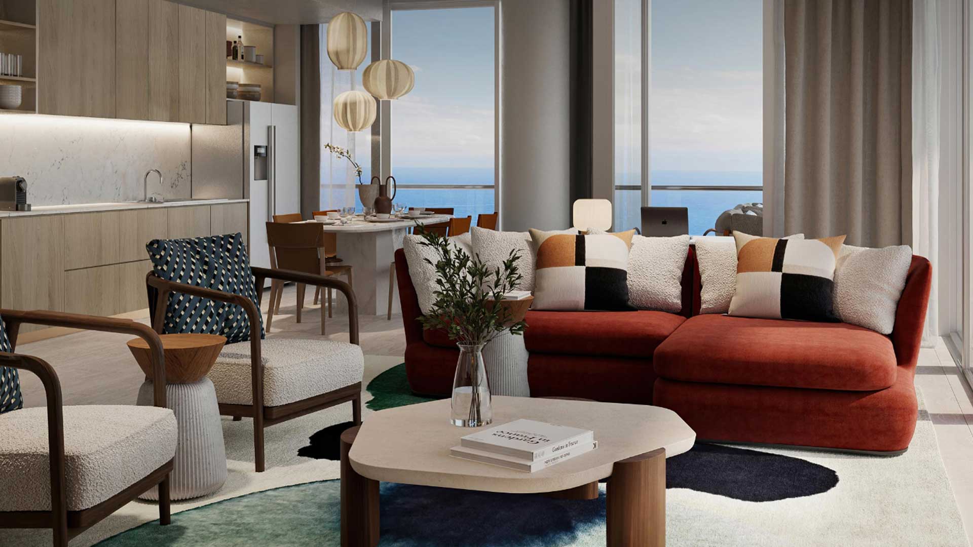 Apartment in Emaar beachfront, Dubai, UAE, 2 bedrooms, 126 sq.m. No. 100 - 1