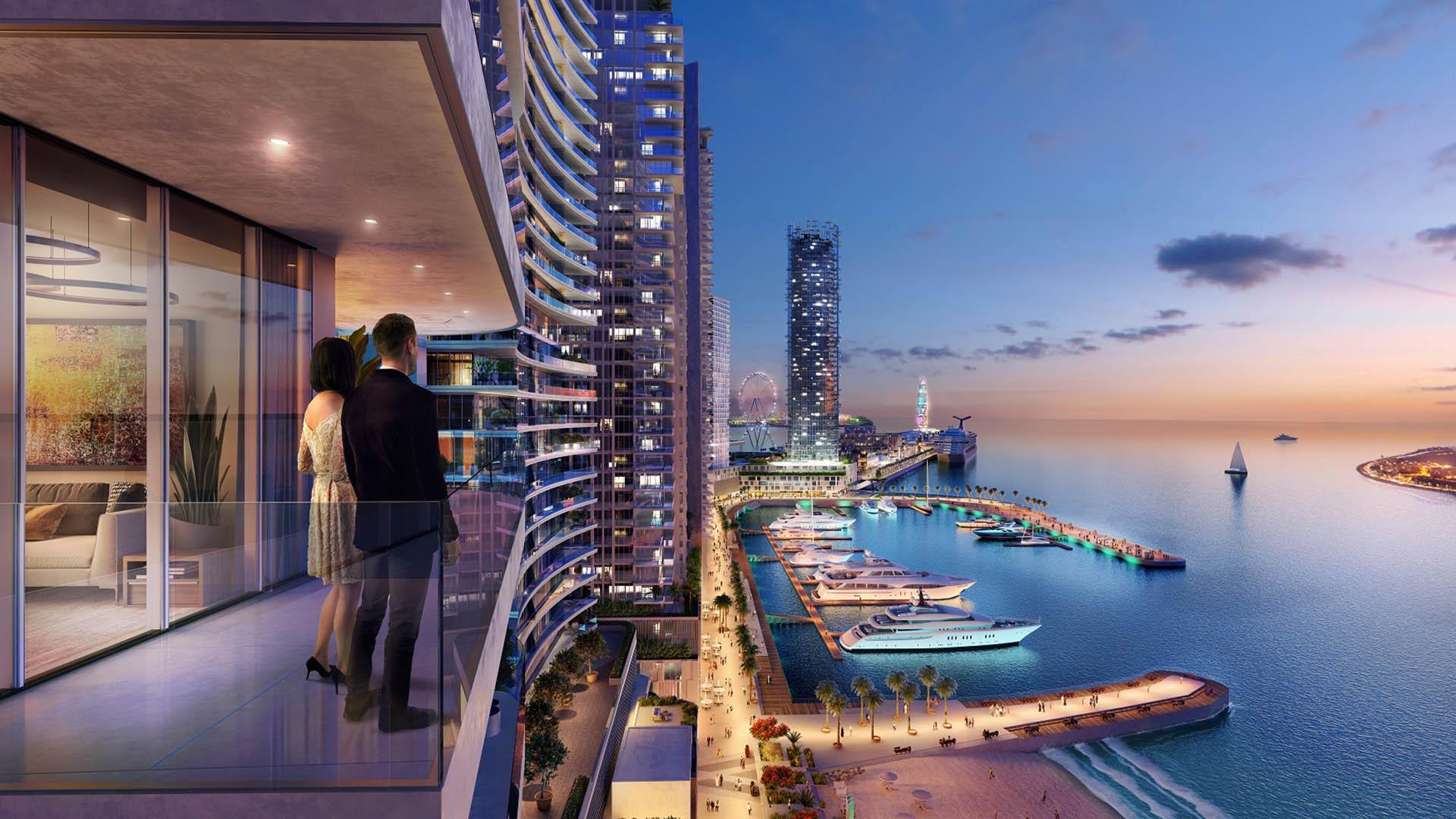 Apartment in Emaar beachfront, Dubai, UAE, 2 bedrooms, 109 sq.m. No. 93 - 4
