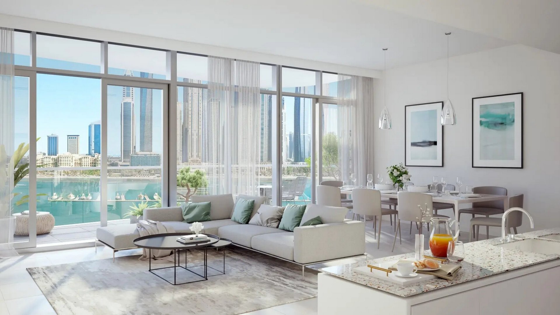 Apartment in Emaar beachfront, Dubai, UAE, 3 bedrooms, 164 sq.m. No. 5659 - 1